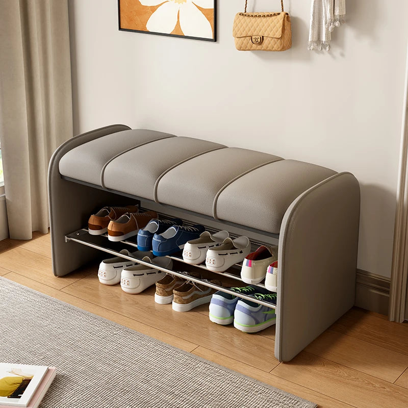 Shoe change stool Home door Seated shoe stool Entry door Shoe cabinet Seat stool integrated soft bag Seat cushion Shoe rack