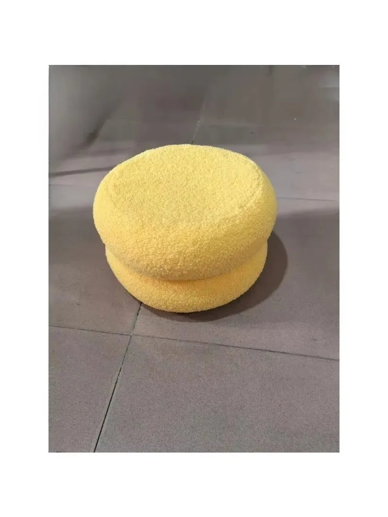 household round stool,  sofa stool, low stool, simple pier shoe stool, elegant and multifunctional workspace small chair