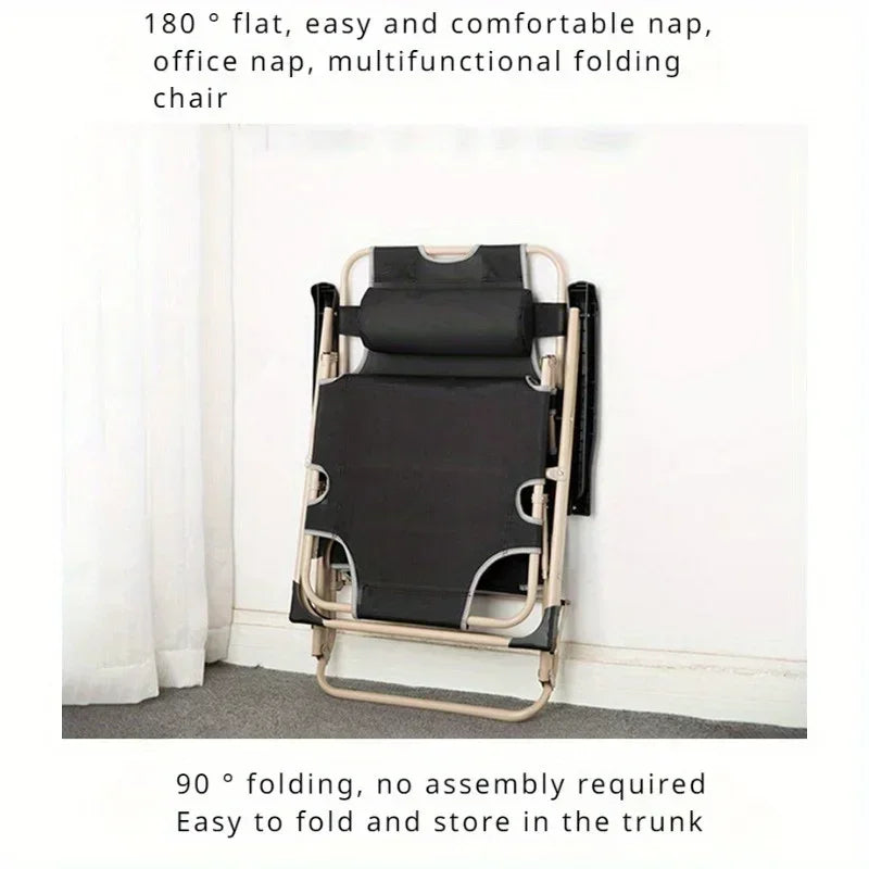 lunch break recliner, courtyard chair, beach chair, office folding bed, lunch break balcony outdoor escort portable