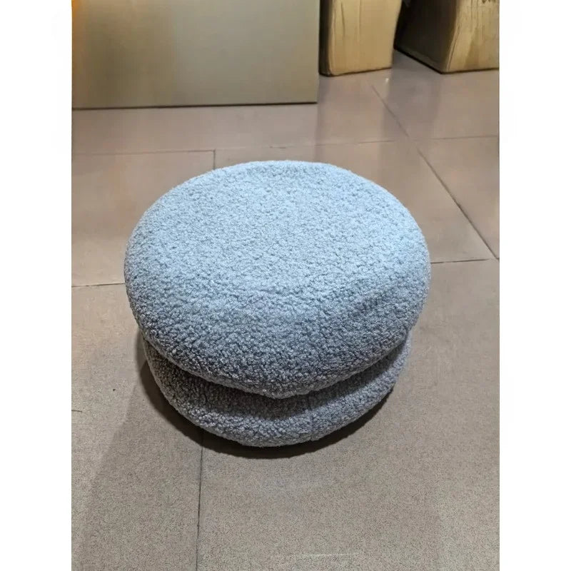 household round stool,  sofa stool, low stool, simple pier shoe stool, elegant and multifunctional workspace small chair