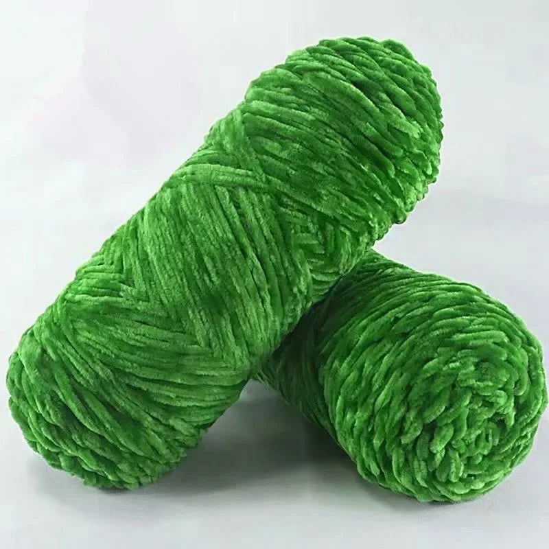 DIY 100% Polyester 100g Velvet Yarn Amigurumi Accessories Dolphin Baby Plush Yarn Soft Chenille Yarn for Knitting  1 Skein 130M