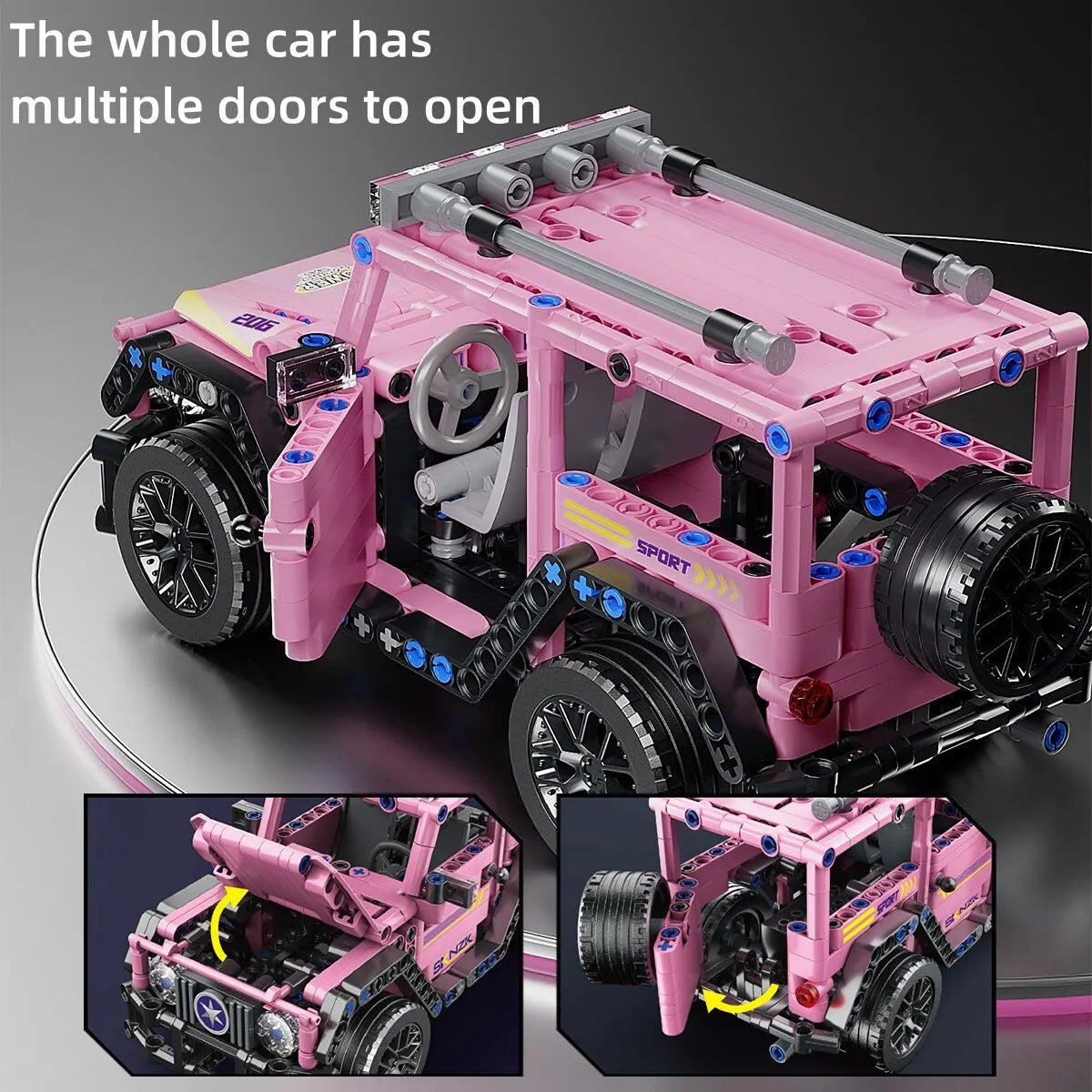 485PCS Building Blocks City Speed Car Festive Gift Giving Racing Vehicle with Super Racers Bricks Toys for Children Boy Gift