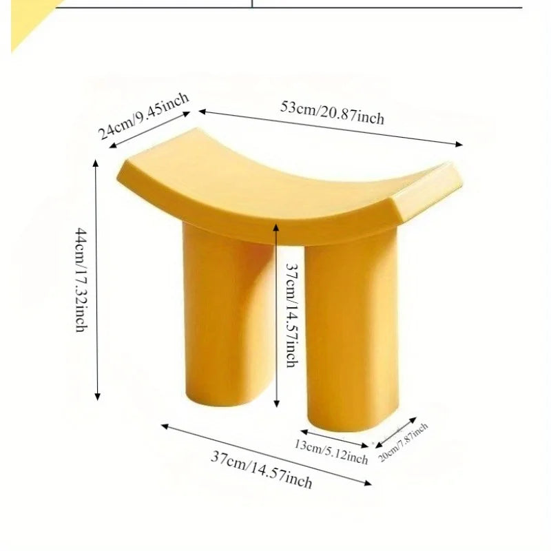 Nordic Dumbo shoe changing stool Internet celebrity plastic children's stool home door low stool entry light luxury modern simp