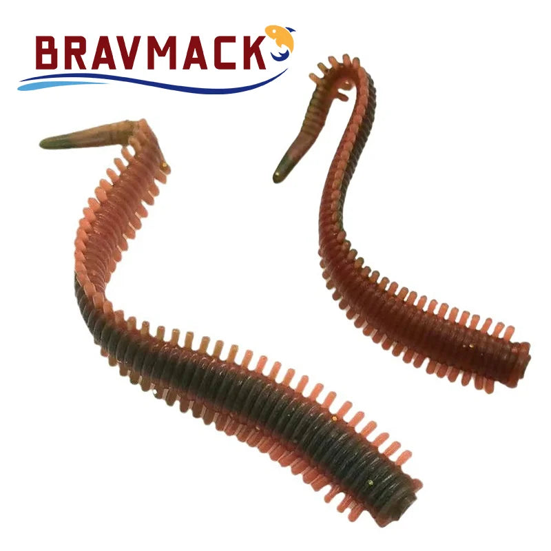 10pcs/pack road runner lures bionic sea sandworms soft bait fishing lures artificial bait fishing bait