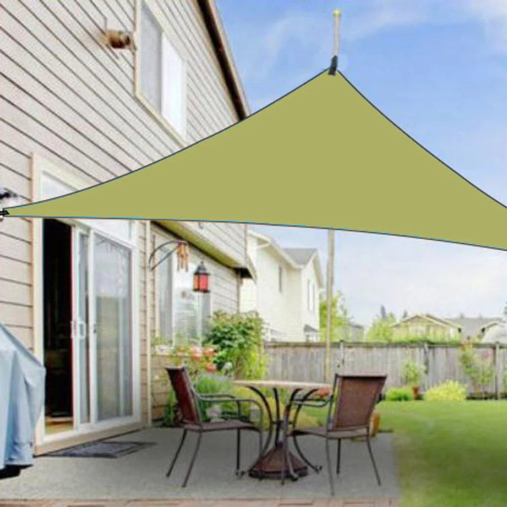 1PC Outdoor Triangular Canopy, 3-Meter Folding Sunshade Canopy For Outdoor Courtyard Sun Protection, Landscape Canopy