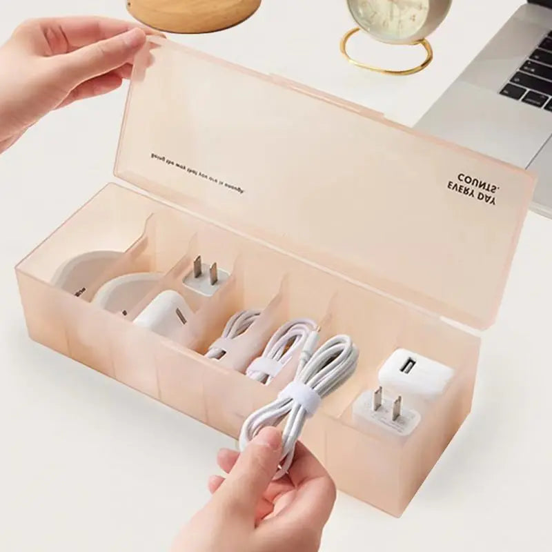Data cable, storage box, mobile phone charger, earphone separation, large-capacity desktop drawer, bedside home dormitory.