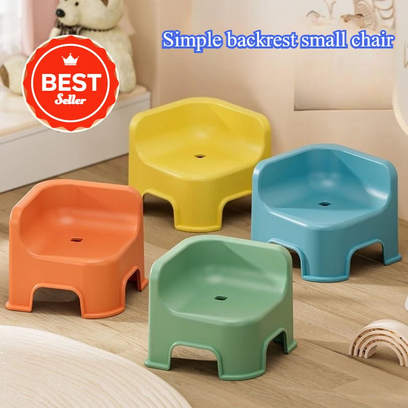 Thickened plastic stool, household small chair, small stool, living room seat, low stool, sofa, shoe changing stool, bath stool