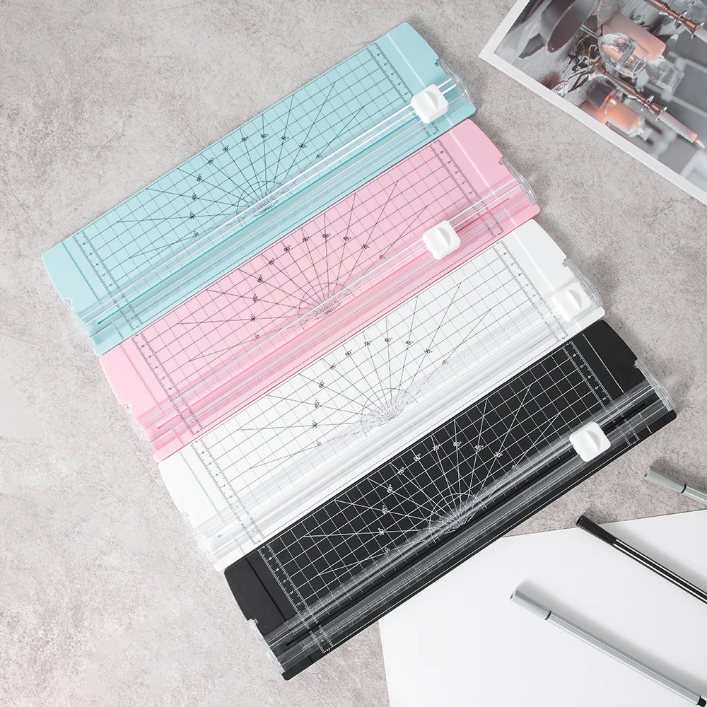1PC A4 Paper Cutter Safety Protection And Side Ruler Scrapbooking Tool For Handmade Paper, Coupons, Labels