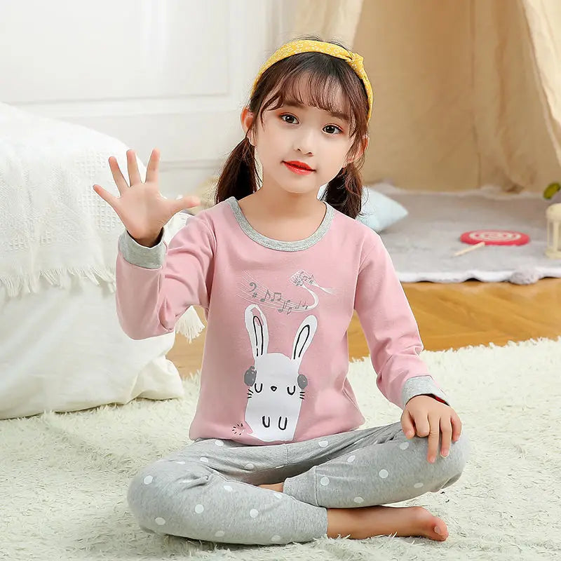 Children Pajamas Boys Totoro Cotton Clothes Pants Set Cartoon Sleepwear Kids Pajamas For Girls Toddler Baby Outfits Child Pyjama