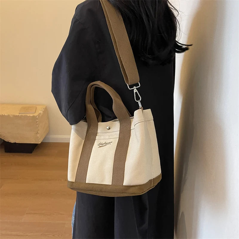 1 Piece of Pure Color Shoulder Bag for Women, Versatile Hand-Carrying Bucket Bag, Versatile Tote Crossbody Bag That Can Hold iPad