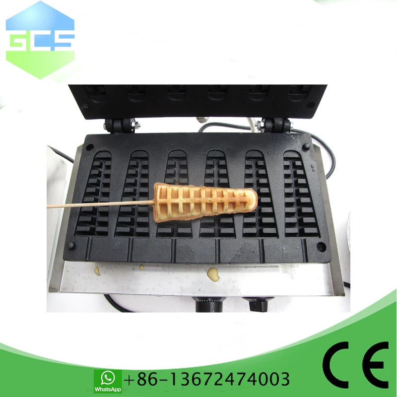 Stick Waffle Machine Commercial Snack machine Electric Lolly Waffle Sticks Maker with CE