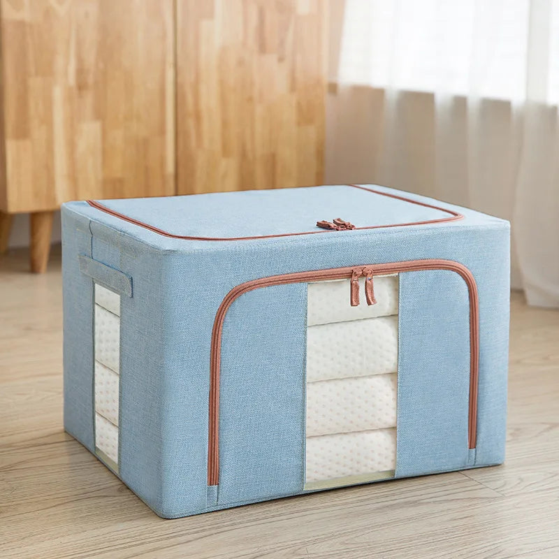 Clothes storage box, cotton and linen storage box, folding and organizing box, household wardrobe, storage box, large storage