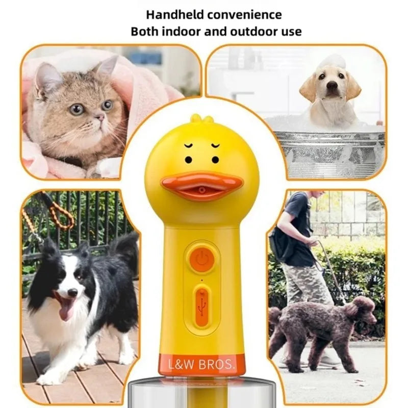 Yellow Duck Pet Cleaning Bath Electric Foam Machine Usb Charging Automatic Soap Loudspeaker Foam Machine Pet Accessories