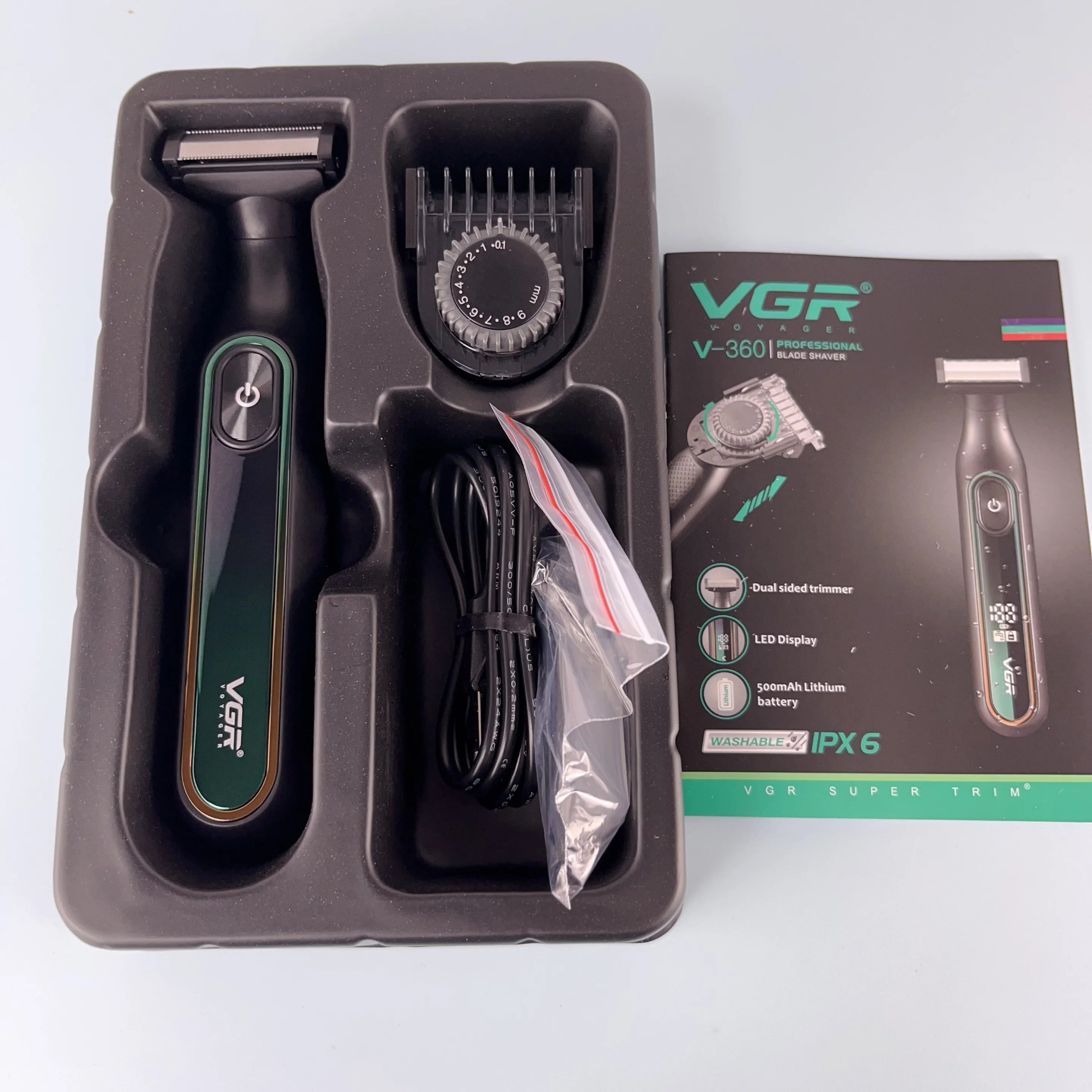 VGR 360 Hair Trimmer Waterproof