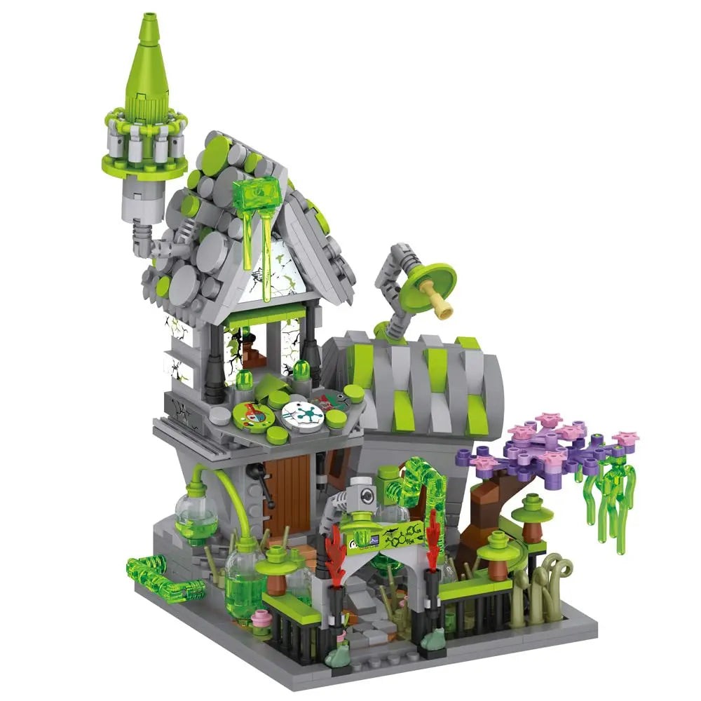 TOYLINX Halloween Series Decorative Building Block Cabin Model - Home Decor ABS Building Block Toys, Festive Gifts for Kids
