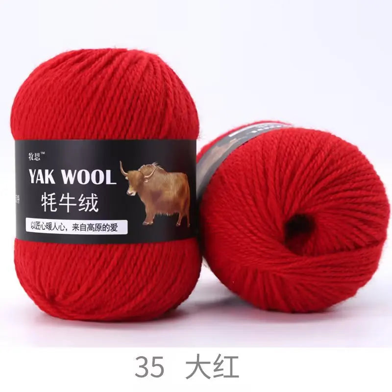 100g Yak wool 3-strand wool thread hand-woven medium and thick sweater jacket crocheted scarf wool