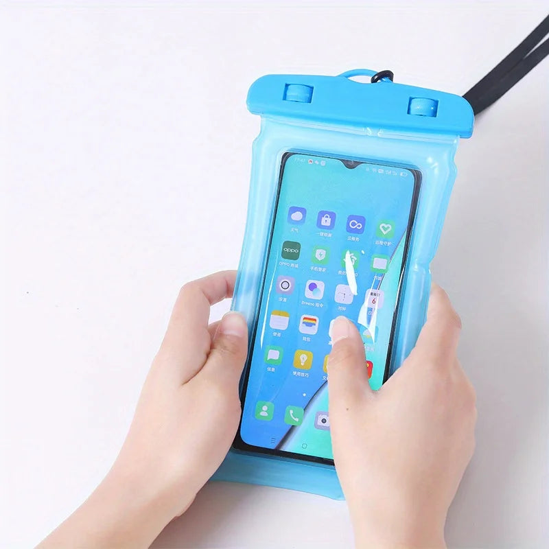 Waterproof Mobile Phone Bag with Touchscreen Compatibility Double-Sided Transparent High Definition Outdoor Swimming Bag