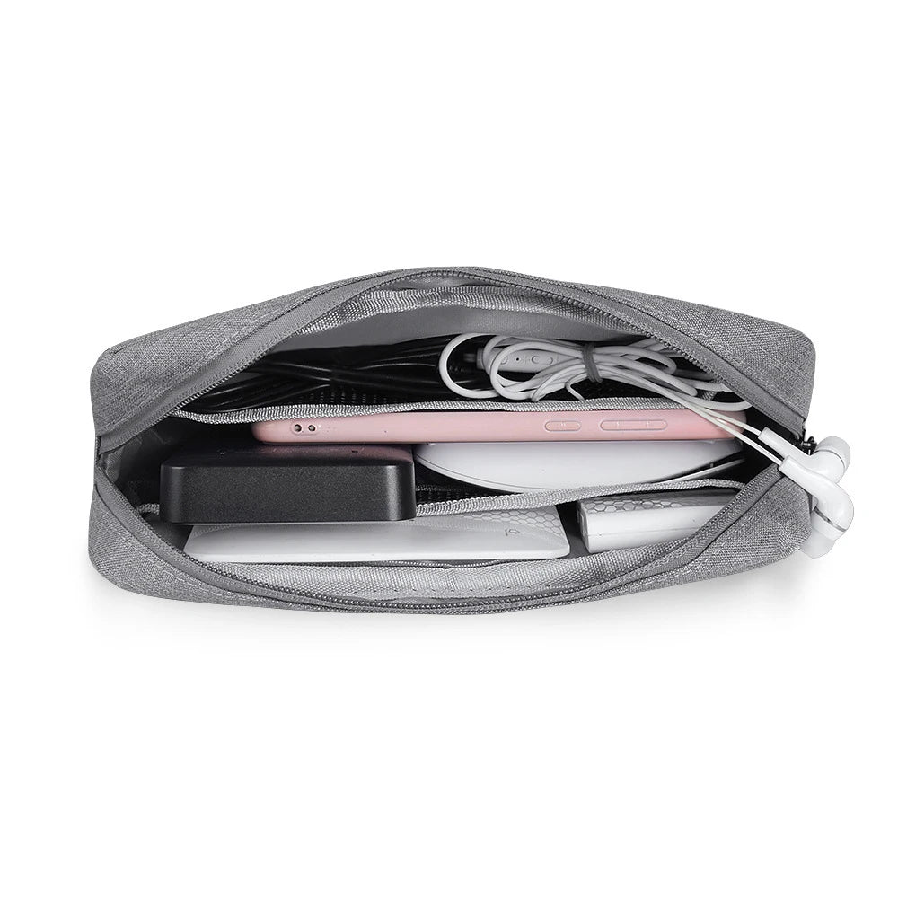 1PC Digital Accessories Storage Bag New Removable Zipper Bag Usb Flash Drive Headphone Bag Mobile Power Pack