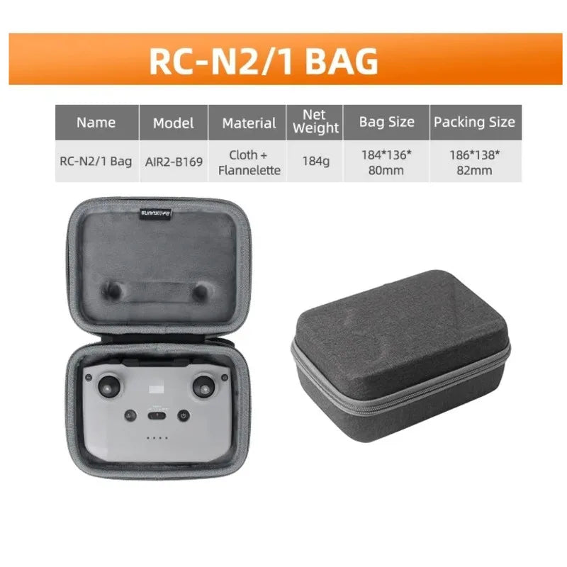 Multi-use Combo Bag Hard Travel Carrying Case Large Capacity Storage Bag Drone Controller Bags For DJI Mini 4 Pro