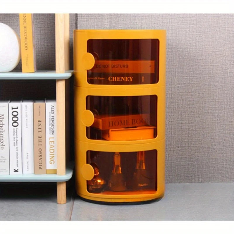 produces Nordic bedside tables, simple and modern creative bedside tables, bedroom storage, circular storage box wholesale