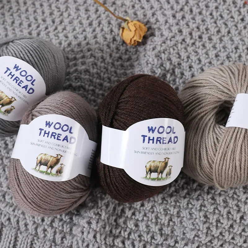 6pcs Australian wool set（300g）soft and comfortable, brilliant colors can be used to knit knits such as sweaters, vests, etc