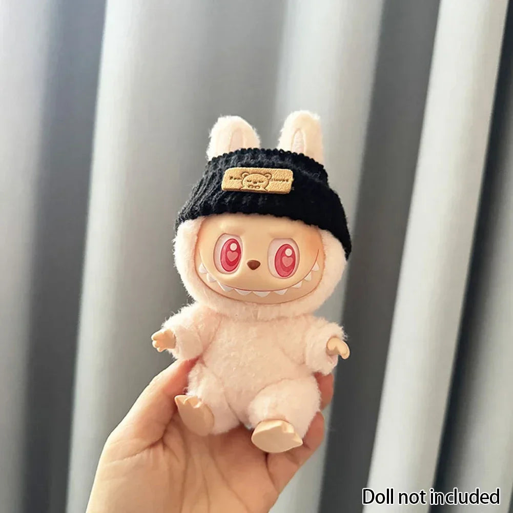 Labubu V1v2,Clothing, Seat Suit, Scarf, Bag, Doll Accessories, Cute Decoration, 15-17 cm
