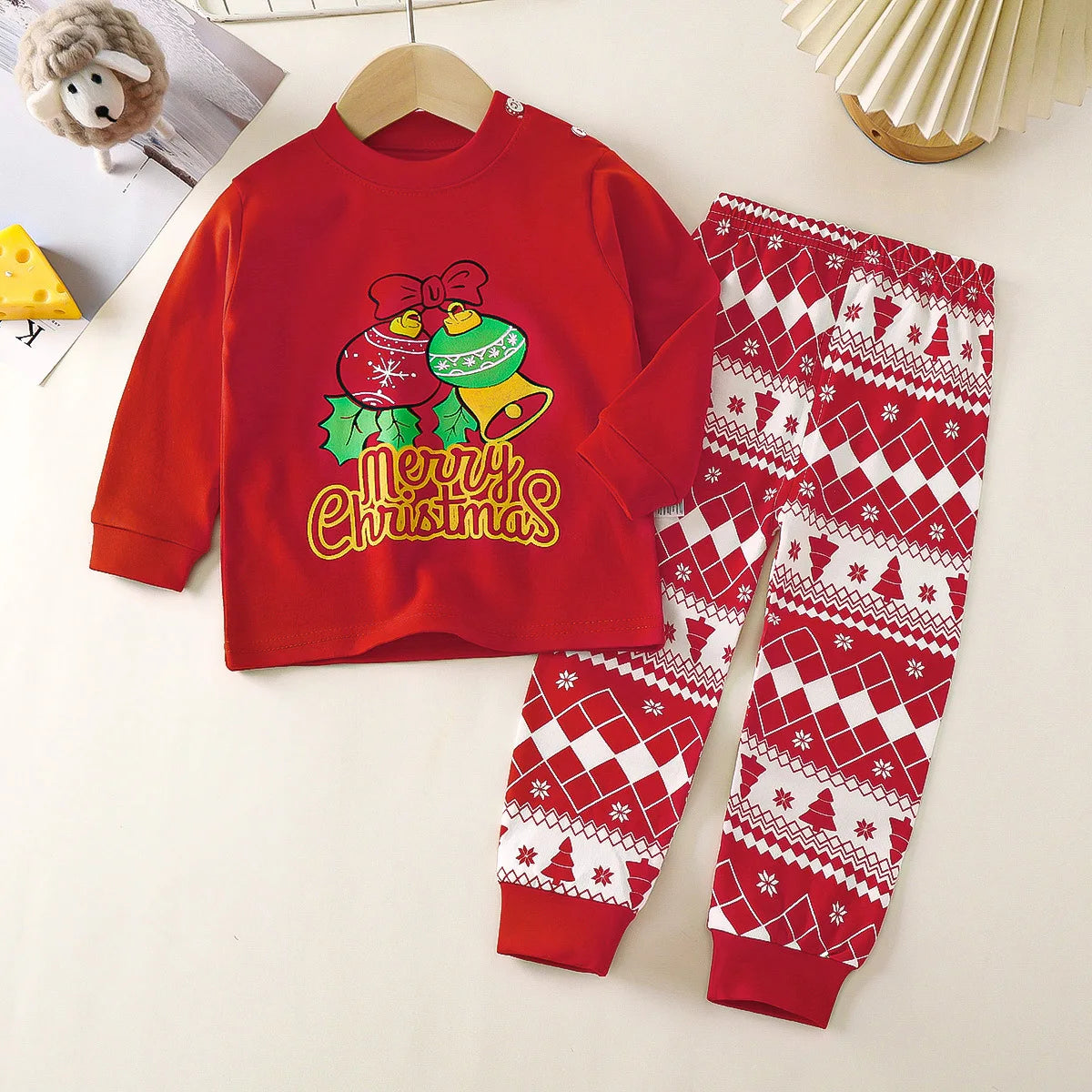 2025 Autumn New Children Cotton Suit Boys Girls Long-sleeved Underwear Pajamas Baby Clothes Children Home Clothing