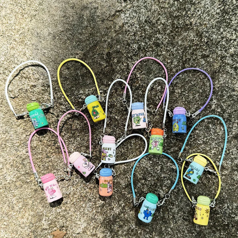 Mini kettle thermos cup pendant cute little bottle doll accessories simulation DIY water cup accessories wholesale