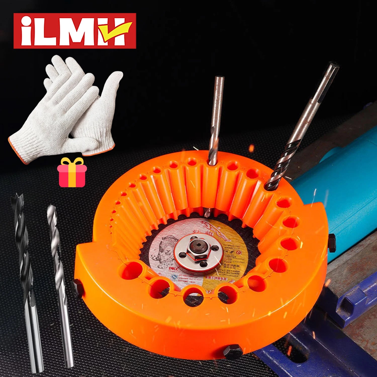 2-13mm Drill Bit Sharpener Grinder Multi-specification Power Drill Bit Grinding Portable Drill Power Abrasive Tools for Grinding