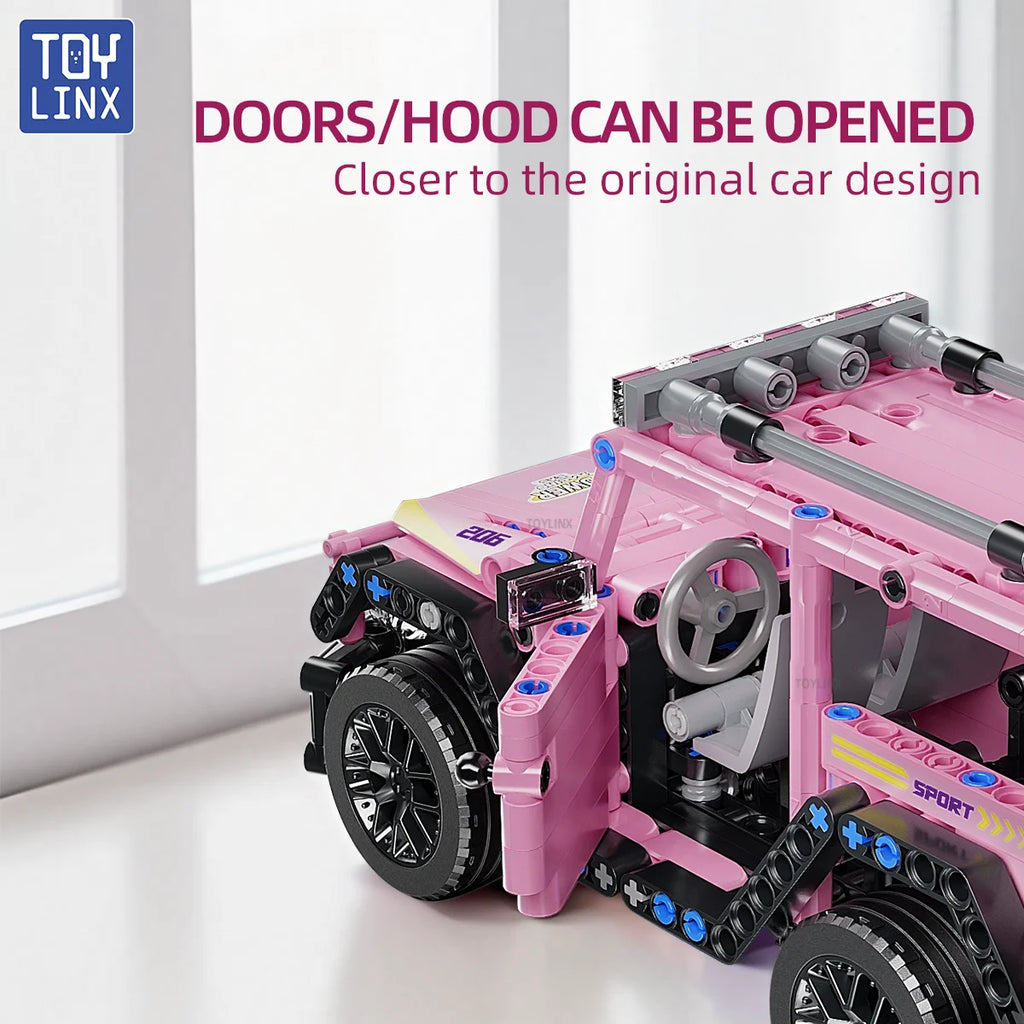 ToylinX City Speed Car Building Blocks Set - Luxury Auto Racing Vehicle Super Racers Bricks Toy for Boys Perfect Children's Gift