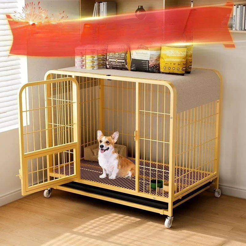 Labrador Cage Medium Golden Retriever Cage with Large Dog Dog Toilet Pet Cage Dog Border Grazing Small Indoor