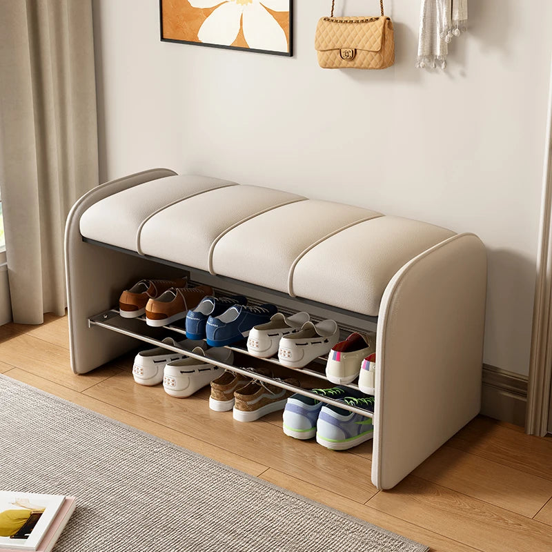 Shoe change stool Home door Seated shoe stool Entry door Shoe cabinet Seat stool integrated soft bag Seat cushion Shoe rack