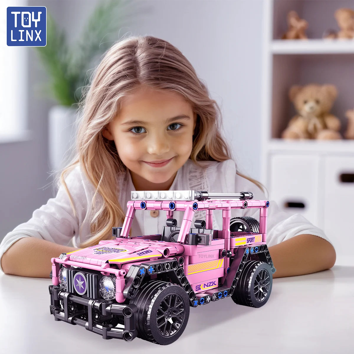 ToylinX City Speed Car Building Blocks Set - Luxury Auto Racing Vehicle Super Racers Bricks Toy for Boys Perfect Children's Gift
