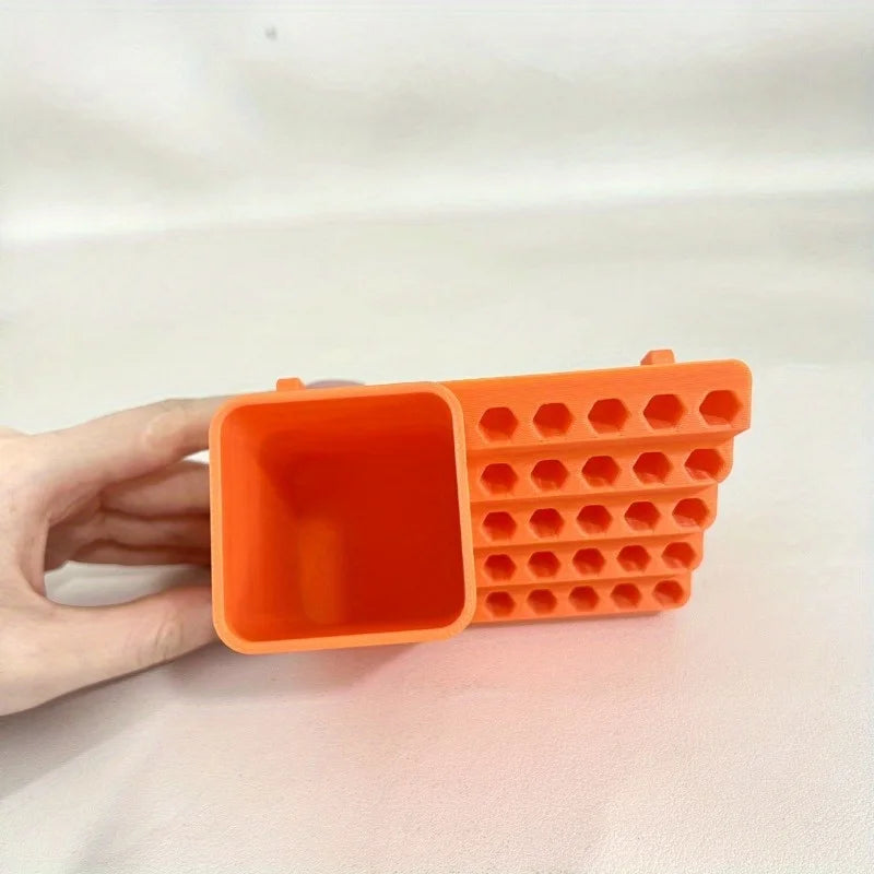 Screwdriver bit storage tool screwdriver head storage toolbox hole plate screw bracket