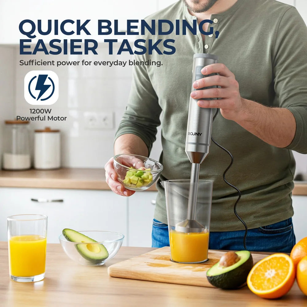 ROUNY 4-in-1 Hand Immersion Blender