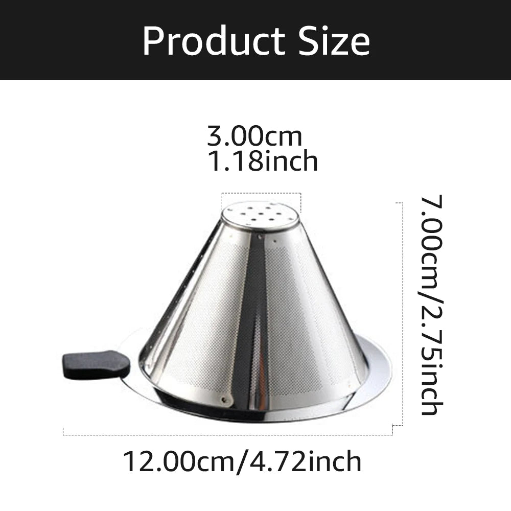 Glass Coffee Kettle with Stainless Steel Filter Drip Espresso Coffee Sharing Pot Coffee Pot Dripper Cafe Barista Tools