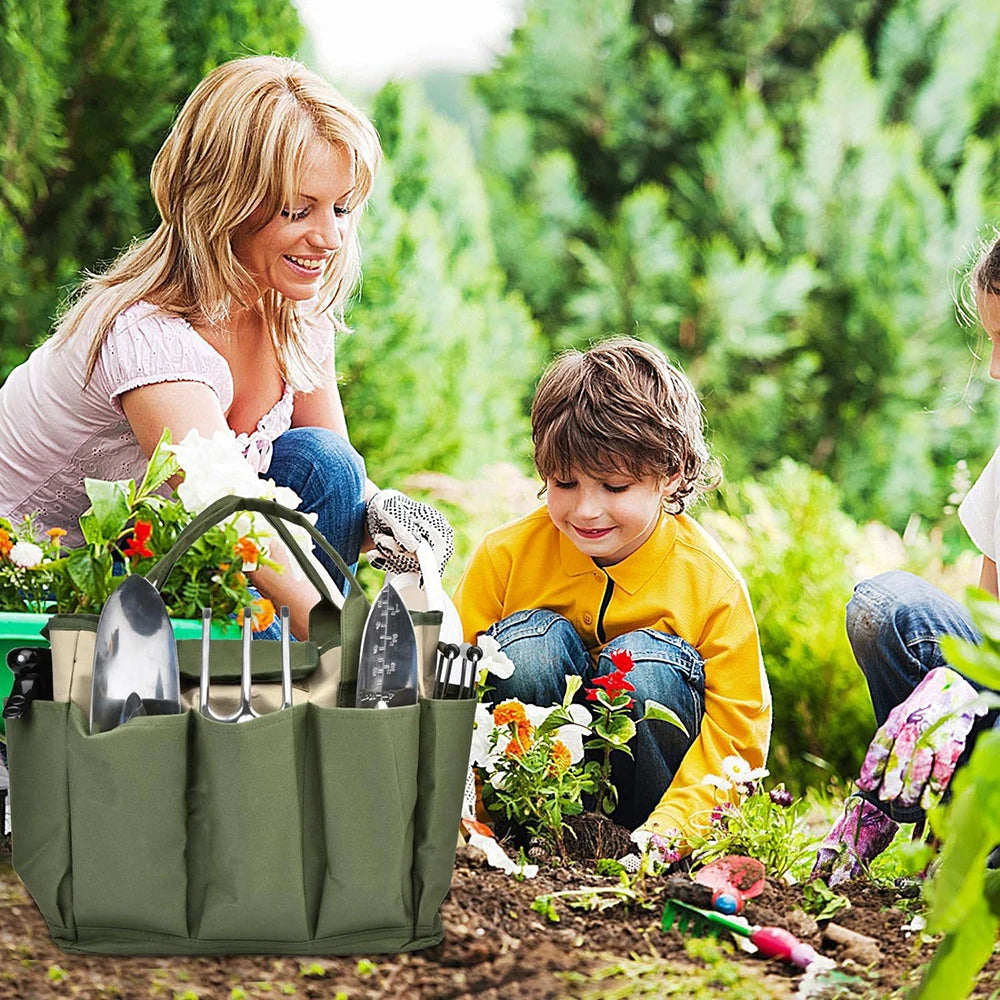 1PC Gardening And Outdoor Large-Capacity Hand-Held Multi-Color Camping Tool Multi-Pocket Storage Bag
