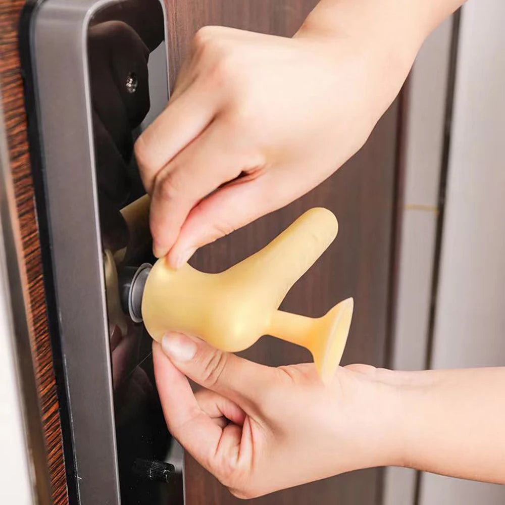 1PC Silicone Anti-Collision Door Handle Children's Anti-Collision Sheath Soft Anti-Collision Installation Is Simple