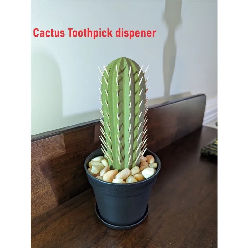 3D printing cactus simulation potted toothpick box cactus Toothpick dispenser
