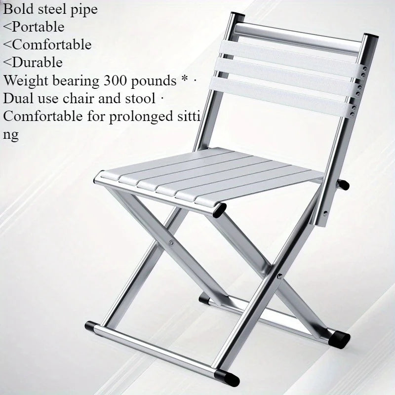Outdoor portable folding stool, thick chair stool, dual-purpose fishing stool, Magza small stool, camping barbecue stool