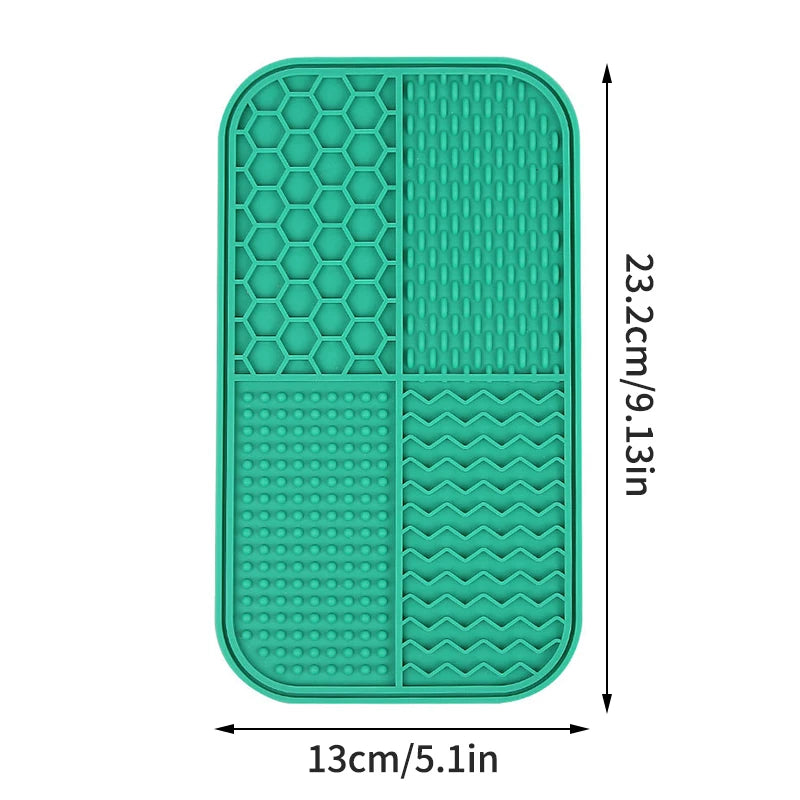 1PC Silicone Pet Licking Pad Dog Licking Pad Pet Suction Pad Anti-Choking Slow Food Bowl