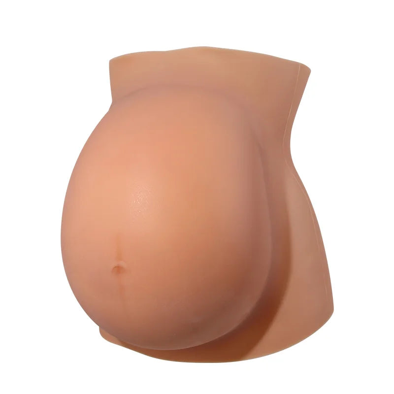 LERVANLA Upgraded Version Pregnant Woman's Belly Silicone False Belly False Pregnancy Surrogacy Photo Actor Performance Props