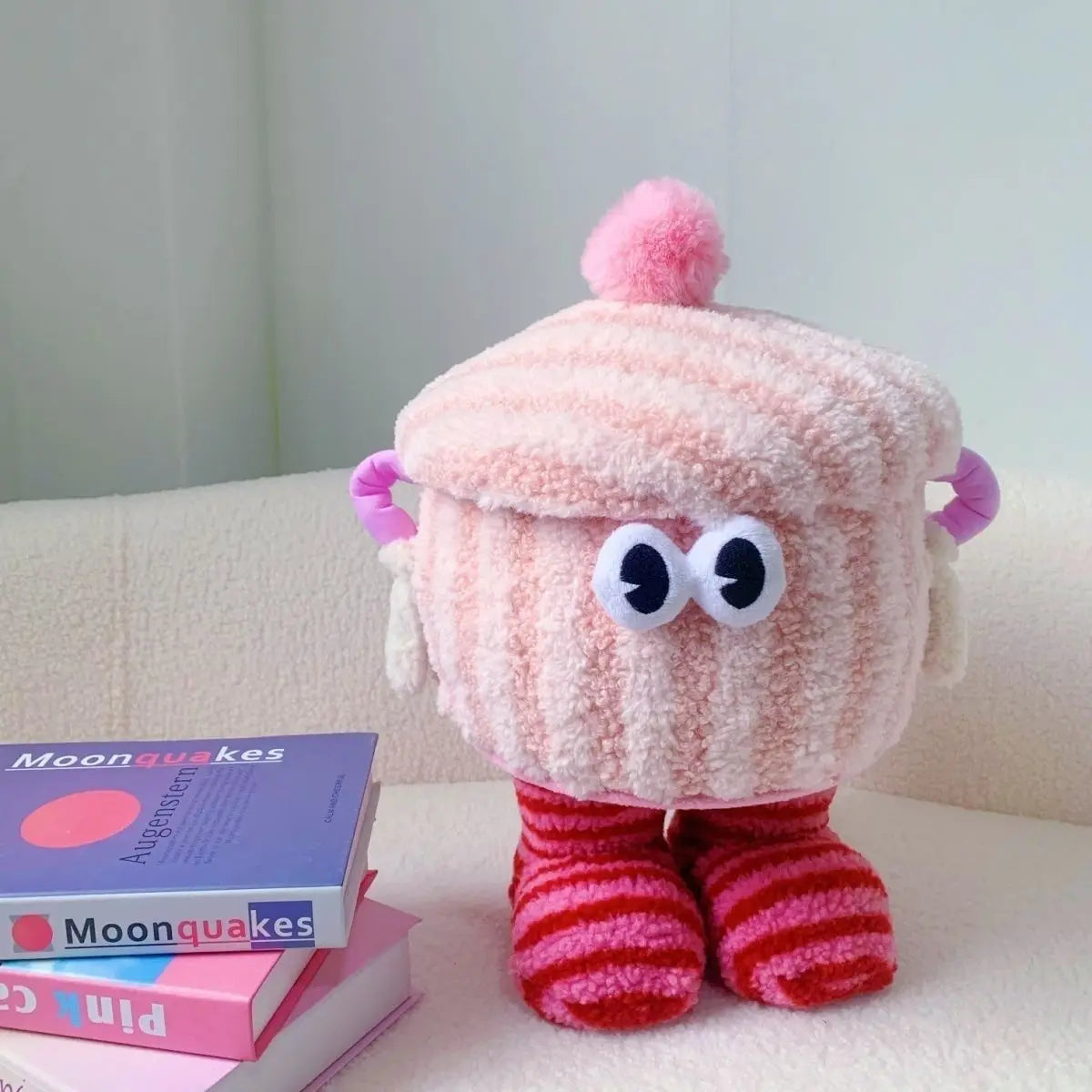 Cartoon monster storage box storage doll cosmetics weaving girl heart cute snacks sundries desktop finishing