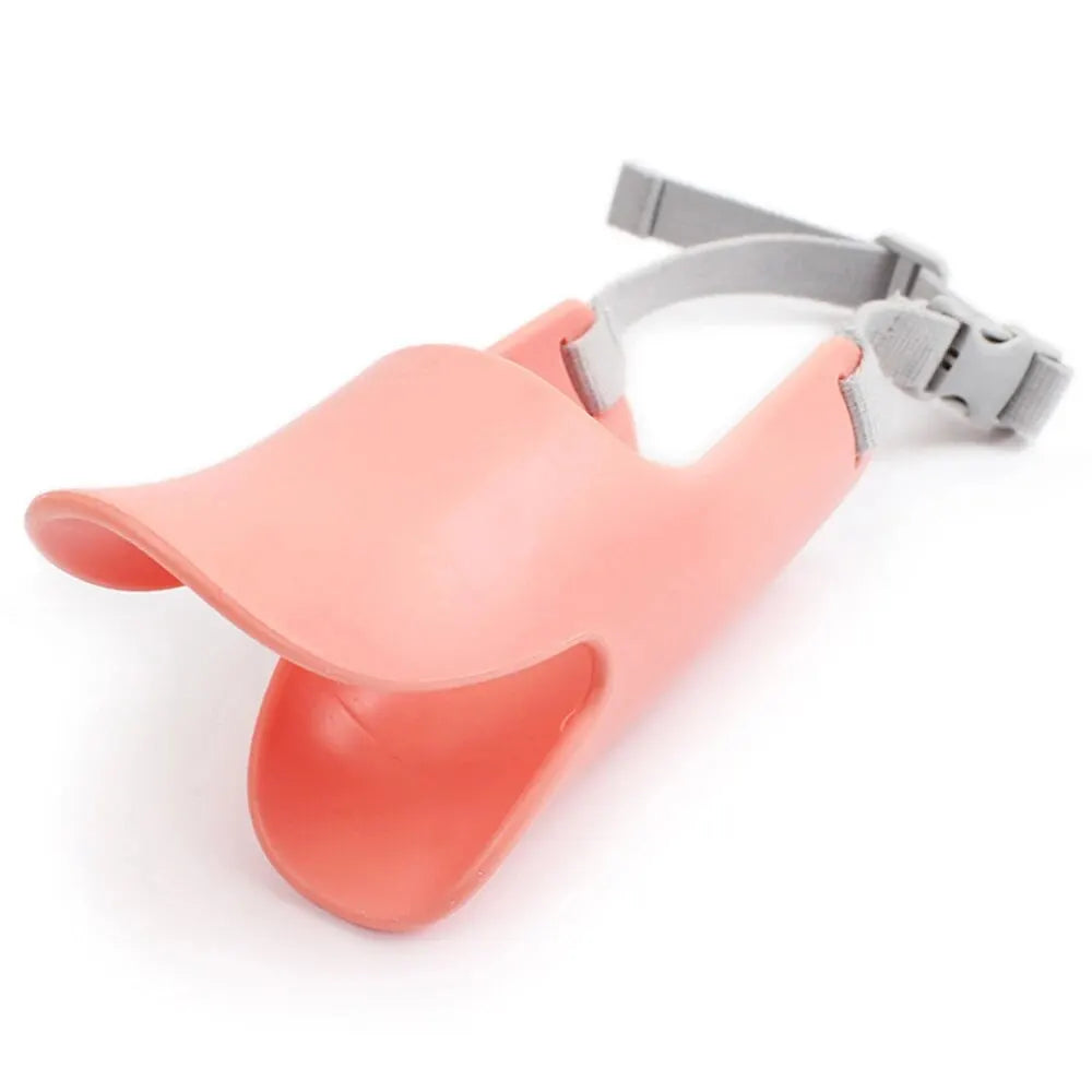 1PC Pet Muzzle Silicone Anti-cute Duck Anti-bite Training Adjustable Ring Pet Muzzle (Small, Medium, Large)