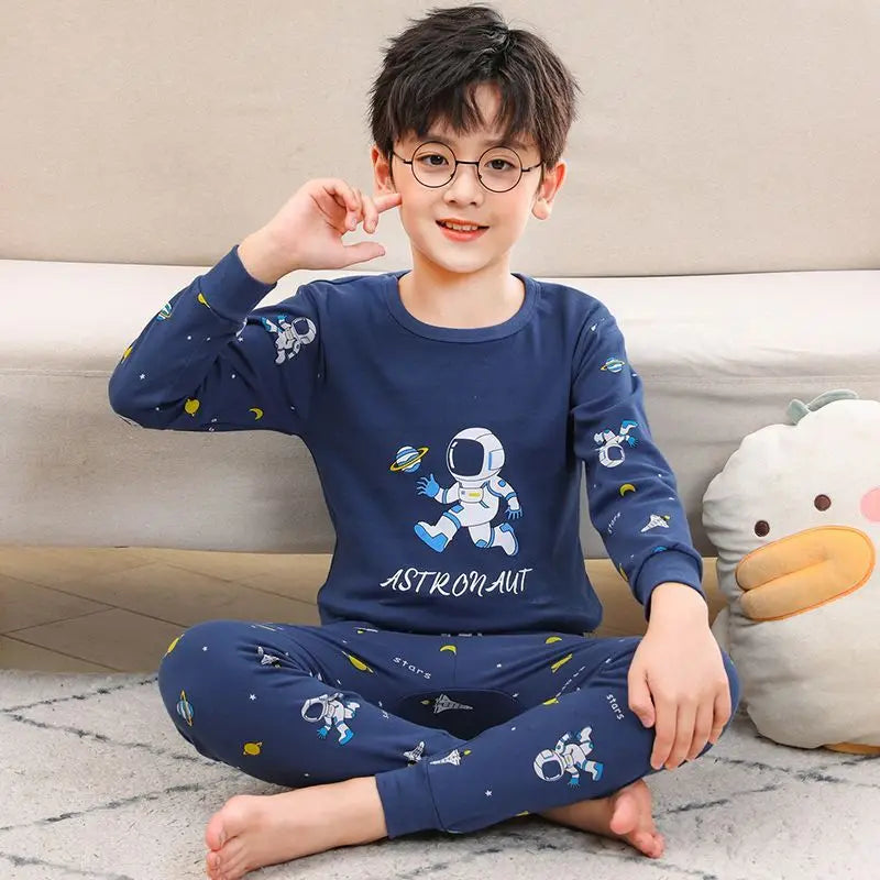 Children Pajamas Boys Totoro Cotton Clothes Pants Set Cartoon Sleepwear Kids Pajamas For Girls Toddler Baby Outfits Child Pyjama
