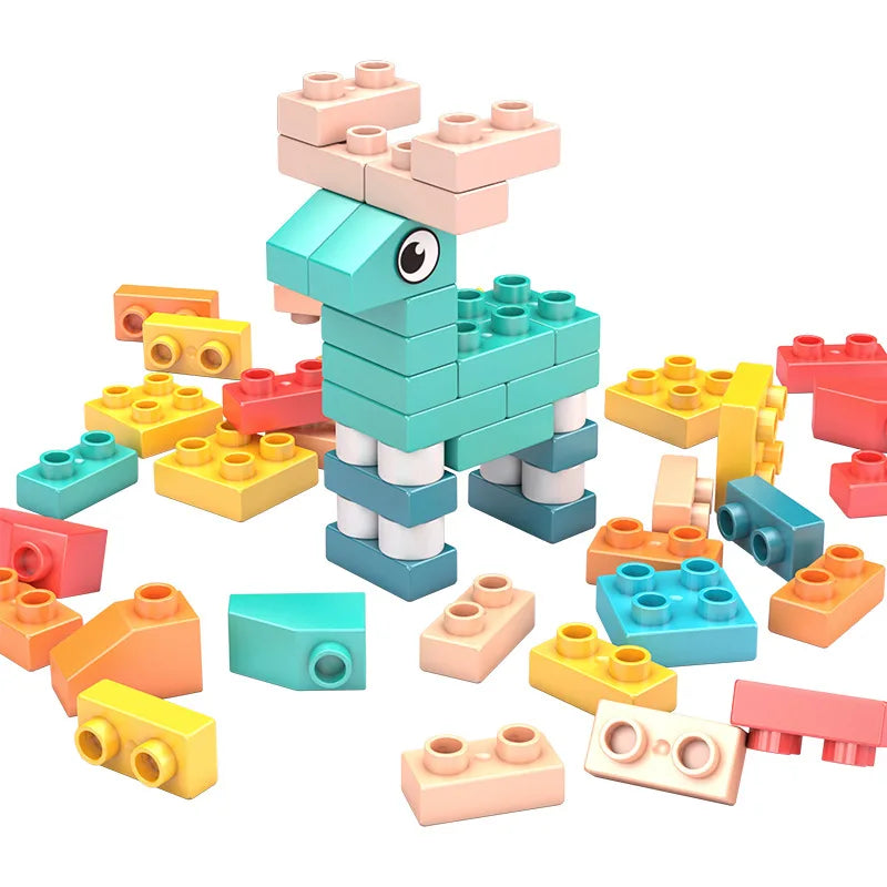 Activity Water Table 5-in-1 Kids Toys and Chair Set with 143pcs Large Marble Run DIY Building Block for Kids Ages 3+