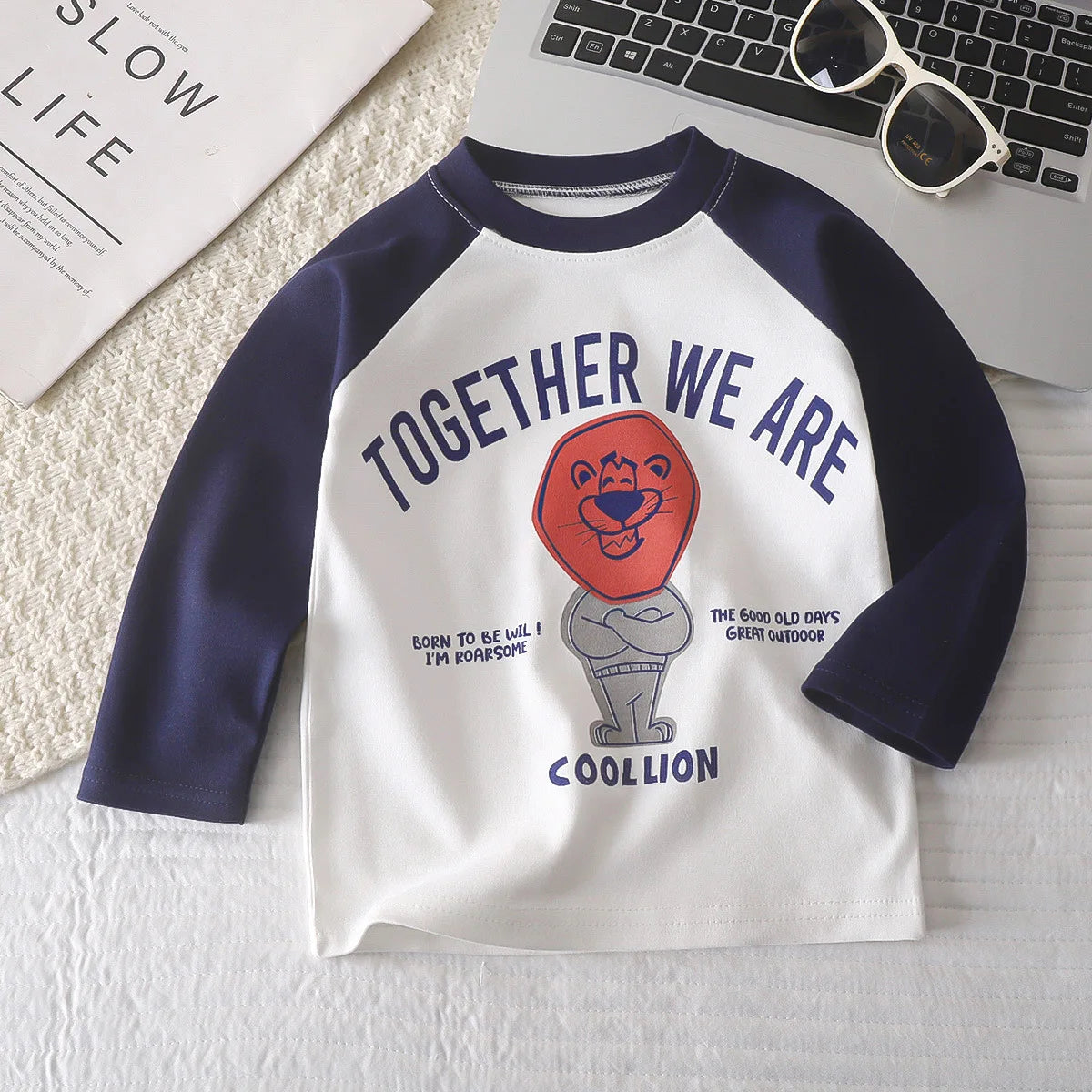 Cartoon Kids Long Sleeve Tops Cute  Dinosaur Children T-shirt Spring Autumn Cotton Clothing Baby Bottoming Shirt