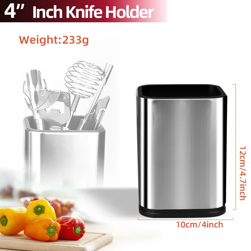 Knife Stand Holder For Kitchen Knife Stainless Steel Knife Holder Stand Cutlery Holder Block High End Kitchen Accessories
