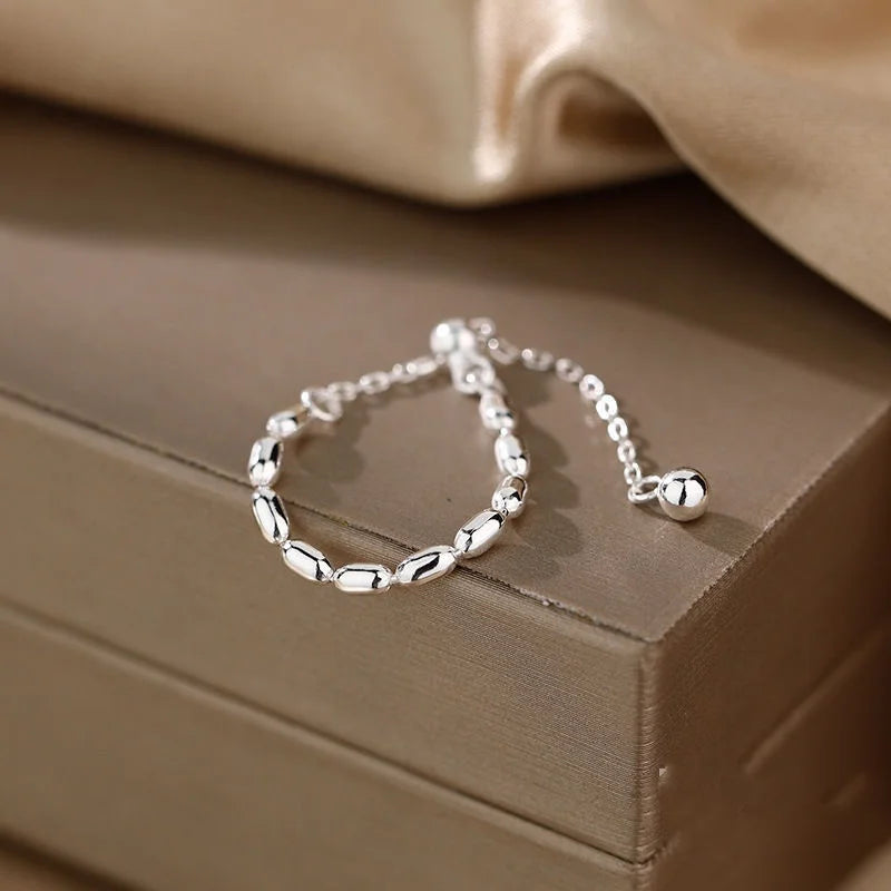 New Flower Multi Layer Long Tassel Chain Rings