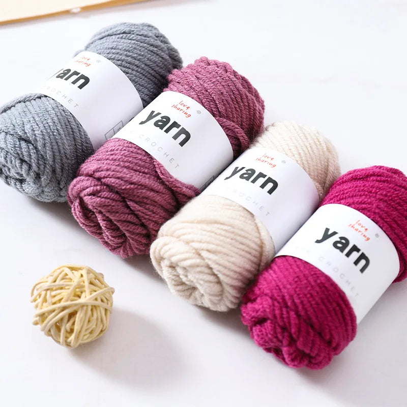 10G 5-strand acrylic thread milk cotton baby thread set handmade DIY wool wholesale wool ball crochet material pack